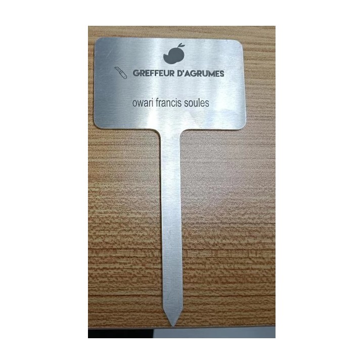 Aluminium-Steckschild zur Kennzeichnung