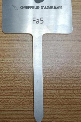 Étiquette d'identification aluminium à planter pour PG