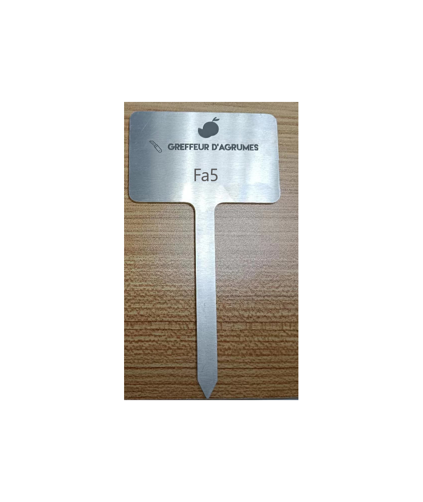 Etiquette d'identification aluminium à planter pour PG