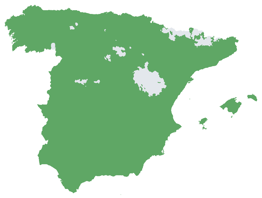 Mapa de España: dónde plantar Trivoss N°1 en tierra