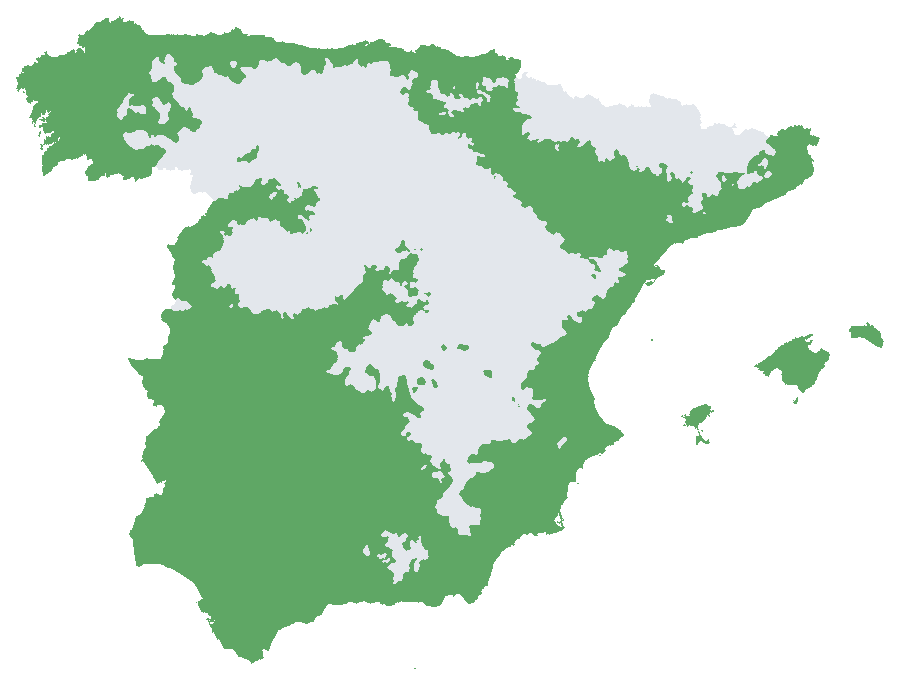 Mapa de España: dónde plantar Pomelo Marsh Seedless en tierra
