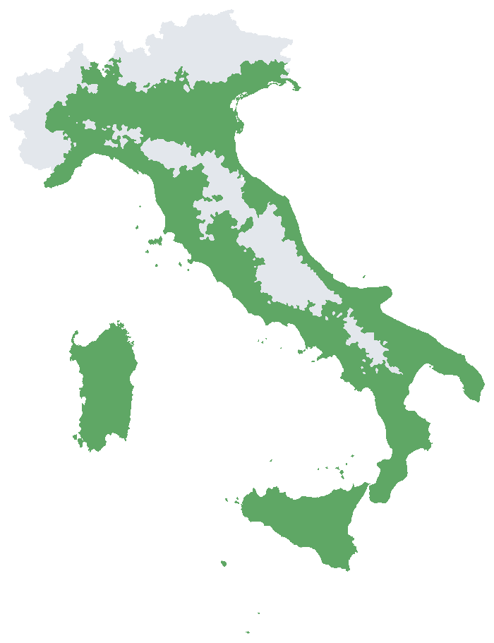 Mappa d’Italia: dove piantare Satsuma Miho in piena terra
