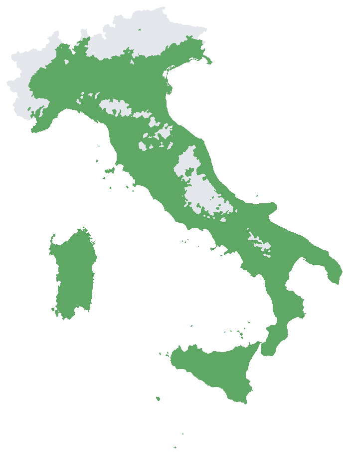 Mappa d’Italia: dove piantare Auline in piena terra