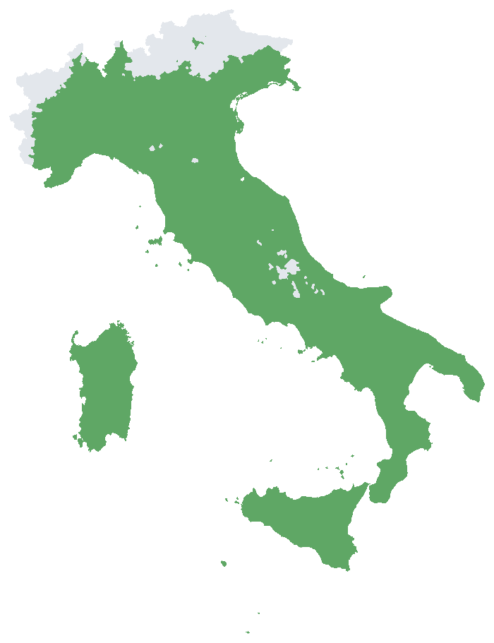 Mappa d’Italia: dove piantare Trivoss N°1 in piena terra