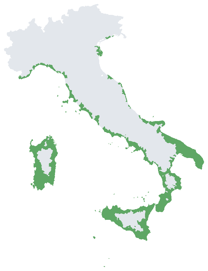 Mappa d’Italia: dove piantare Combava in piena terra
