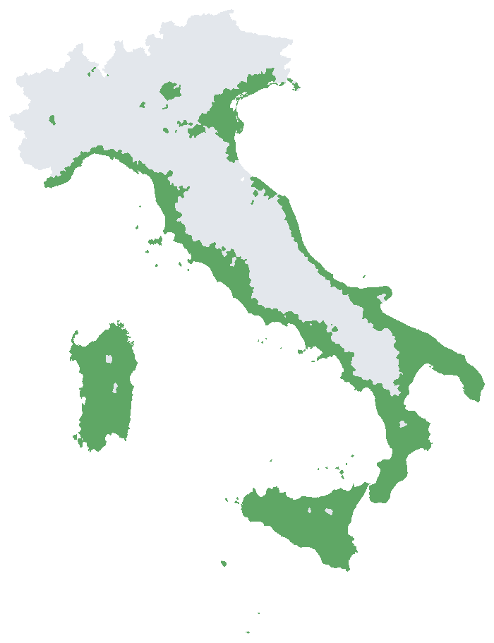 Mappa d’Italia: dove piantare Citradia in piena terra